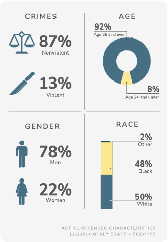 Active offender characteristics.