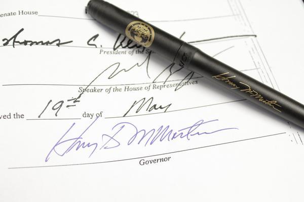 Governor Henry McMaster's signature.